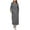 Dark Gray, variant on Wiicoznt Dresses for Women Hooded Drawstring Long Sleeve Solid Color Dresses with Pockets Casual Loose Workout Sweater Dresses
