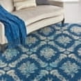 thumbnail image 6 of Nourison Tranquil Floral Navy/Light Blue 8' x 10' Area Rug, (8x10), 6 of 8