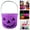 Purple, variant on HavenCraft Halloween Candy Bucket Pumpkin Pail 6" Halloween Trick or Bucket Halloween Jack O Candy Basket Trick or Pumpkin Pails Cauldron Kettle Candy Holder Halloween White