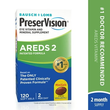 Preservision® AREDS 2 Vitamin & Mineral Supplement 120 Ct Soft Gels (Minigels)-Pack of 1
