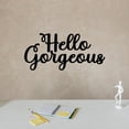 thumbnail image 5 of Handmadetneonsign Hello Gorgeous Words Metal Wall Art Light, Letters Quote Sayings Metal Sign Wall Decor, Home Metal Decor, 5 of 5