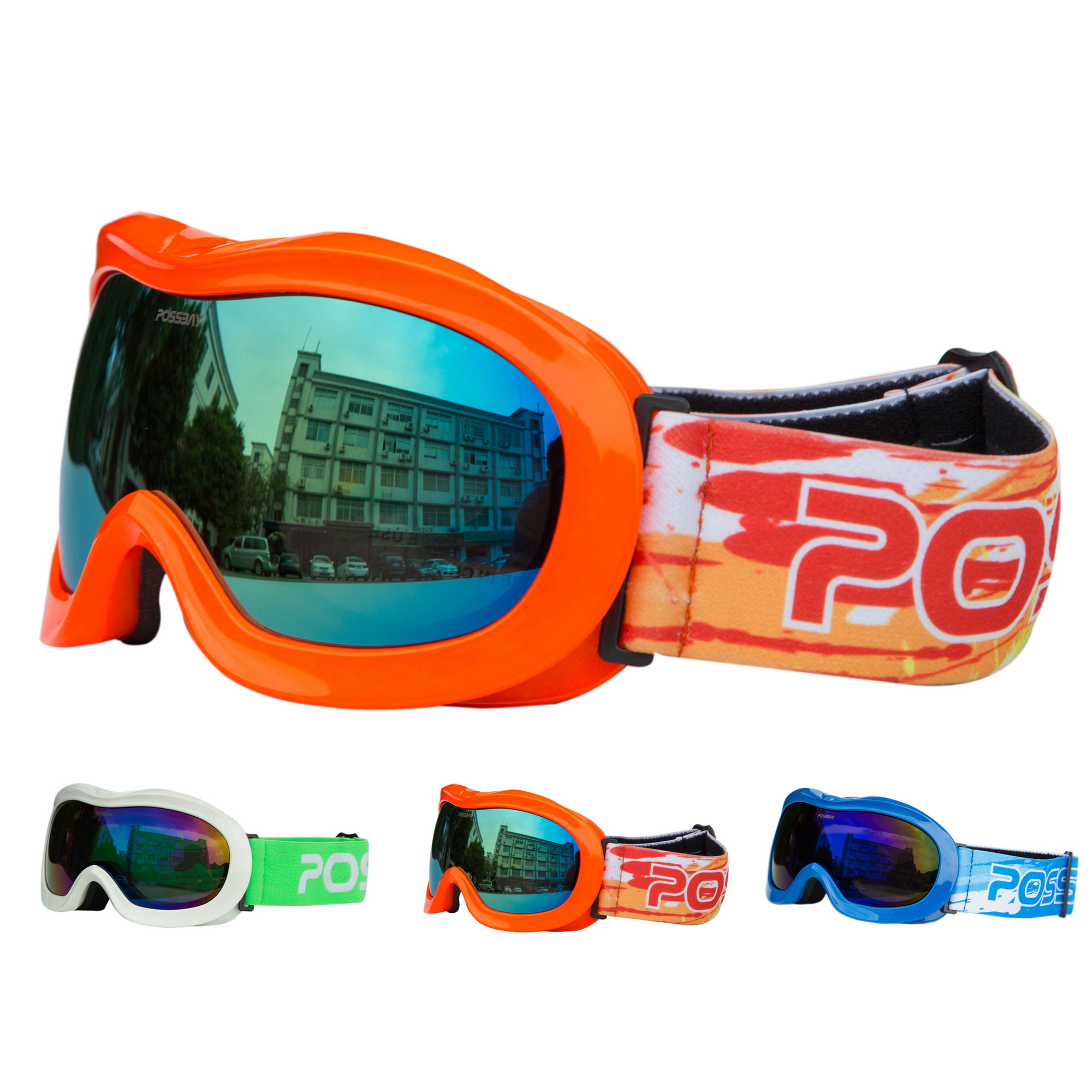 Kid's Boys Girl Ski Goggles Snowboard Sunglasses Anti-UV Winter Skate Goggles 