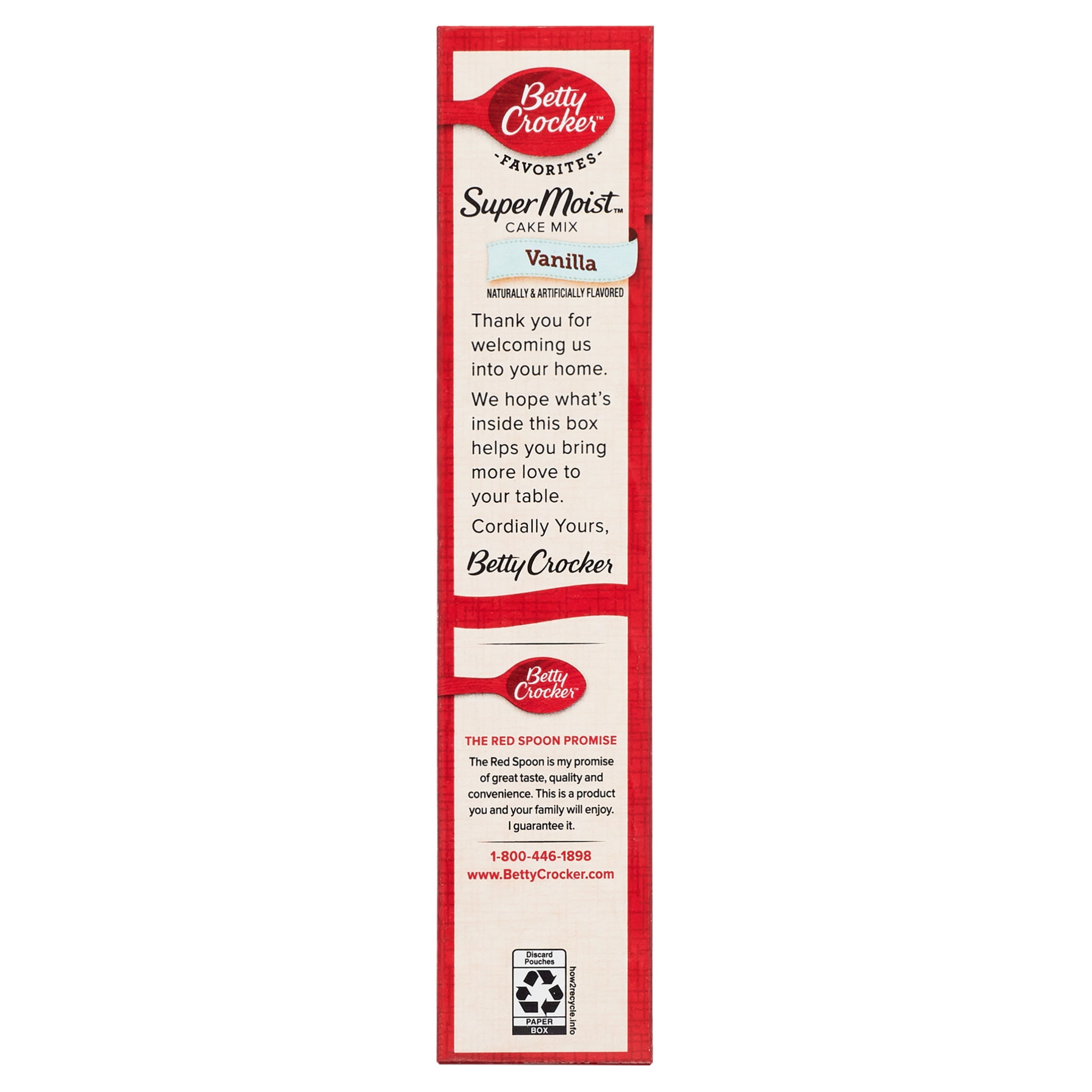 Betty Crocker Super Moist Vanilla Cake Mix, 15.25 oz.