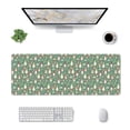 thumbnail image 3 of Disketp Gaming Mouse Pad Mushrooms Gnome Pattern Large Mouse Mat Long Extended Desk Pad Non-Slip Rubber Mice Pads Stitched Edges Thin Pad (11.8x31.5 Inch), 3 of 8