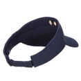 thumbnail image 3 of Happy Smile Embroidered Cotton Washed Visor - Navy OSFM, 3 of 5