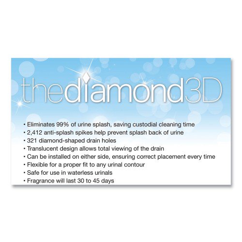 Diamond 3D Urinal Screen, Lavender Lace Scent, 0.13 oz, Lavender, 10/Box Diamond 3D Urinal Screen, Lavender Lace Scent, 0.13 oz, Lavender, 10/Box