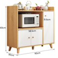 thumbnail image 2 of MFXH Armario de Almacenamiento para Cocina, Minimalista y Moderno Gabinete de Pie con Cajón y 3 Puertas, Buffet Aparador para Cocina Comedor Pasillo, 2 of 7