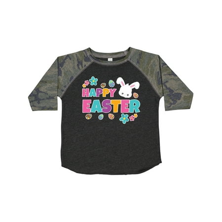 

Inktastic Happy Easter Eggs and Bunny Gift Toddler Boy or Toddler Girl T-Shirt