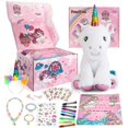thumbnail image 1 of Set de regalo PERRYHOME Unicorn para niñas con peluche, libro para colorear, 1 of 9