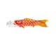 thumbnail image 5 of Bandera Koinobori, manga de viento de carpa japonesa, bandera de pez, cometa, decoración colgante, koi japonés Naranja, 5 of 9