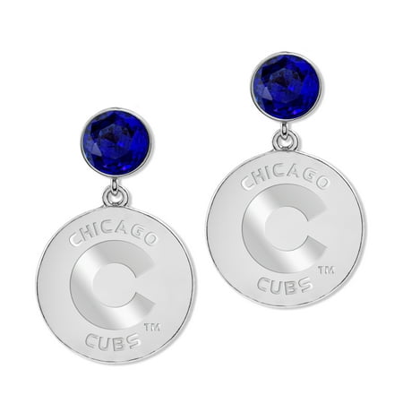 Game Time Offical MLB CHICAGO CUBS Disc Earrings (Best Baseball Games Of All Time)