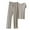 Gray, variant on GERsome Women's Pajama Sets Short Sleeve V Neck Pullover Tops & Long Pants Nightwear Soft 2 Piece Pjs Lounge Sets M-2XL (Gray,L)