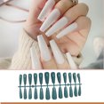 thumbnail image 4 of Seitruly 24 piezas de barniz para uñas postizas, cubierta completa Extra larga, puntas de uñas artificiales, suministros de manicura, accesorios para Arte de uñas verde Seitruly CE012051-11, 4 of 6