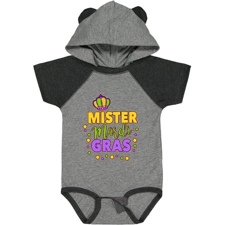 

Inktastic Mister Mardi Gras with Crown and Dots Gift Baby Boy Bodysuit