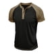 thumbnail image 5 of pstuiky camiseta de hombre, Blusa informal de manga corta con cuello vuelto y media cremallera para hombre camisetas de hombre m, 5 of 7