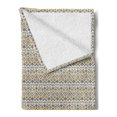thumbnail image 2 of Boho Soft Flannel Fleece Throw Blanket, Bohemian Pattern with Geometrical Shapes and Chevrons Graphic, Cozy Plush for Indoor and Outdoor Use, 70" x 90", Multicolor, by Ambesonne, 2 of 5