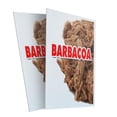 thumbnail image 4 of A-frame Sidewalk Barbacoa 24" x 36" Double Sided A-Frame Sidewalk Sign, Includes 2 Plastic Inserts | Foldable Portable White Signicade Sandwich Board Signs, 4 of 5