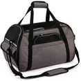 thumbnail image 1 of Bolsa de transporte exterior para gatos Perros Comfort Airline Approved Travel Tote Soft Side Bag para mascotas 43 * 23 * 29 cm Gris brillar Juguete, 1 of 6