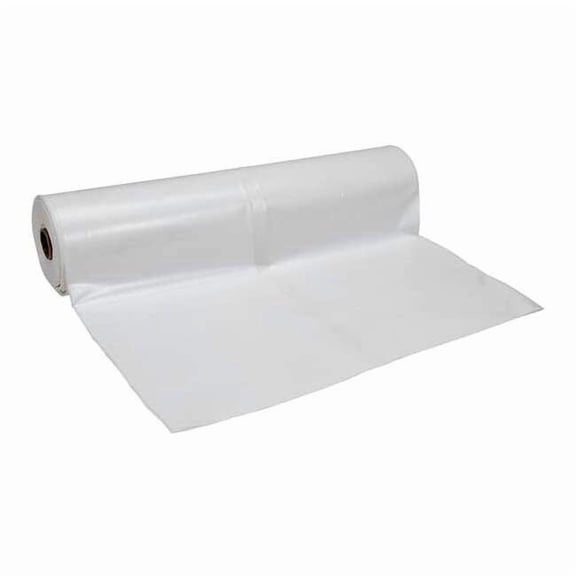 Polar Plastics Construction Film,6x100,4 mil,White W64