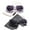 Black / White, variant on Newbee Fashion-Kids Heart Sunglasses Girls Heart Shaped Sunglasses with Polka Dots Cute Vintage Look UV Protection w/Carrying Pouch