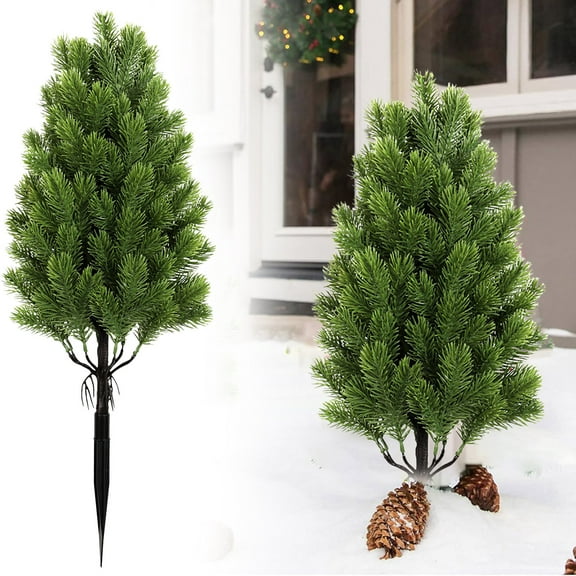 Olilia Outdoor Christmas Tree, Artificial Green Pine Needles, Perfect for Christmas, Home Gardens, Indoor and Outdoor Entryways, Parties, Living Rooms and Porches.