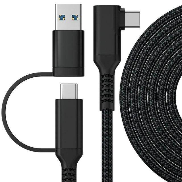 NARABB 5M USB And Type-C 2 In 1 Charge Cable For 2 Link USB 3.1 Gen 1 Quick Data Transfer Charging Cable For 2 Accessories