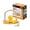 Yellow, variant on RETRUE Universal Coupler Lock Trailer Locks Ball Hitch Trailer Hitch Lock Adjustable Security Heavy-Duty Steel fits 1-7/8 Inch, 2 Inch, 2-5/16 Inch Couplers, Black, Lightweight