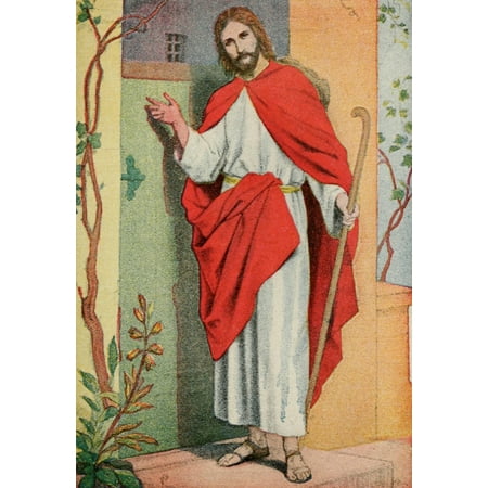 Jesus Of Nazareth 1917 Behold I Stand At The Door And Knock Poster