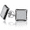 Clear, variant on Bling Jewelry Mens Square CZ Stud Earrings for Men Black Blue White Sterling Silver 9MM Screw Back