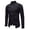 Black, variant on Stylish Double Placket Long Sleeve Shirt Casual Layered Top With Contrast Collar And Design Comfortable Wear Print Shirts Men