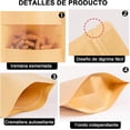 thumbnail image 4 of 100 pcs Bolsa de Papel Kraft con Ventana, Bolsas de Papel Kraft con Ventana Transparente, Para Sellar y Conservar Alimentos, 14 × 20cm (50 pcs) y 16 × 23 cm (50 pcs), 4 of 4