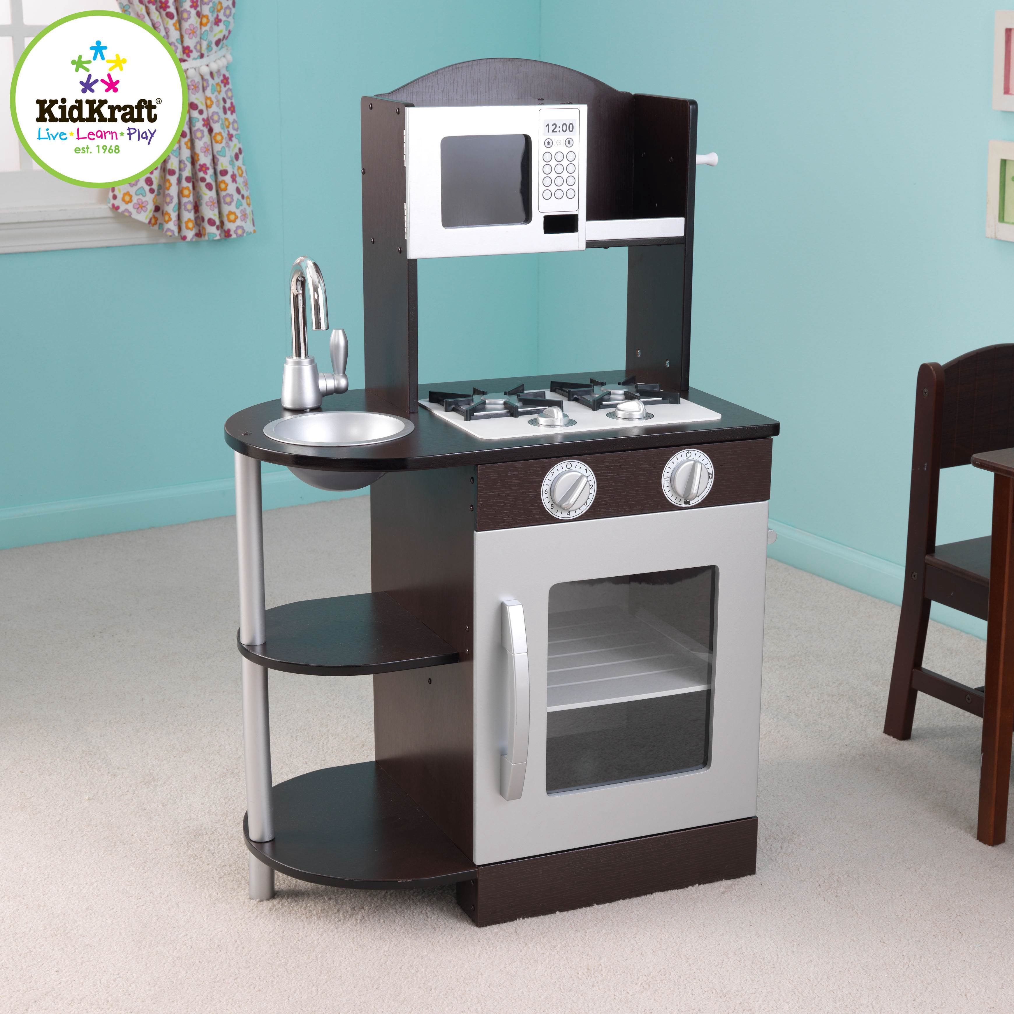 kidkraft modern espresso kitchen