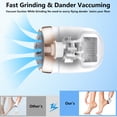 thumbnail image 2 of Rirool Electric Callus Remover for Feet with Vacuum, Rechargeable Foot File with 3 Quartz Heads & 2 Speeds, IPX7 Waterproof, LCD Display, 10-in-1 Pedicure Kit for Dead Skin Removal, White, 2 of 7