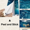 thumbnail image 4 of Peel and Stick Wallpaper Blue Sea Modern Art Wall Mural Decor Self Adhesive and Removable 100in x 144in, 4 of 8