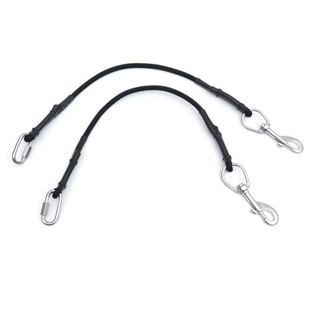 Bungees de montaje lateral Naiovety para buceo 2 uds elásticos de Acero inoxidable para exteriores