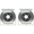 thumbnail image 3 of Detroit Axle - Brake Kit for Subaru Impreza Forester Legacy Outback 11.54'' inch Front & 11.26" inch Rear Disc Brake Rotors Ceramic Brake Pads Front and Rear Replacement, Brakes and Rotors, 3 of 7