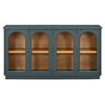 thumbnail image 3 of EUROCO 57.7" Large Sideboard Buffet Cabinet with Storage, Arched Cabinet with Glass Doors and Adjustable Shelves,Kitchen Cabinet for Kitchen, Living Room, Hallway,Navy, 3 of 7