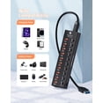 thumbnail image 4 of Hub USB 3.2 a tipo A, tipo C SmartDelux de 10 Gbps con 10 puertos, 4 of 8