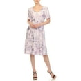thumbnail image 2 of White Mark Floral High Waist Tiered Dress (Women's & Women's Plus), 2 of 5