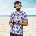 thumbnail image 4 of Wukai Butterflies Print Men's Short-Sleeved Mesh T-Shirt,Quick-Dry Short Sleeve Workout T-Shirt-4X-Large, 4 of 8