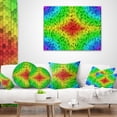 thumbnail image 4 of Designart Colorful Elevated Hexagon Columns - Abstract Throw Pillow - 16x16, 4 of 5