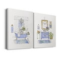 thumbnail image 2 of Sketchy Bath I Premium Gallery Wrapped Canvas - Ready to Hang - Set of 2 - 18 x 27 Each, 2 of 9