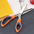thumbnail image 2 of JubileeYarn Professional Grade Pinking Shears - 9.5" Serrated Stainless Steel - Orange & Blue - 30 Unit Bulk Pack, 2 of 7
