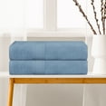 thumbnail image 3 of REGALWOVEN 2 Pack Cotton Bath Towels Set, Soft, Quick Dry, Highly Absorbent for Daily Use Dark Blue 28' x 56', 3 of 8