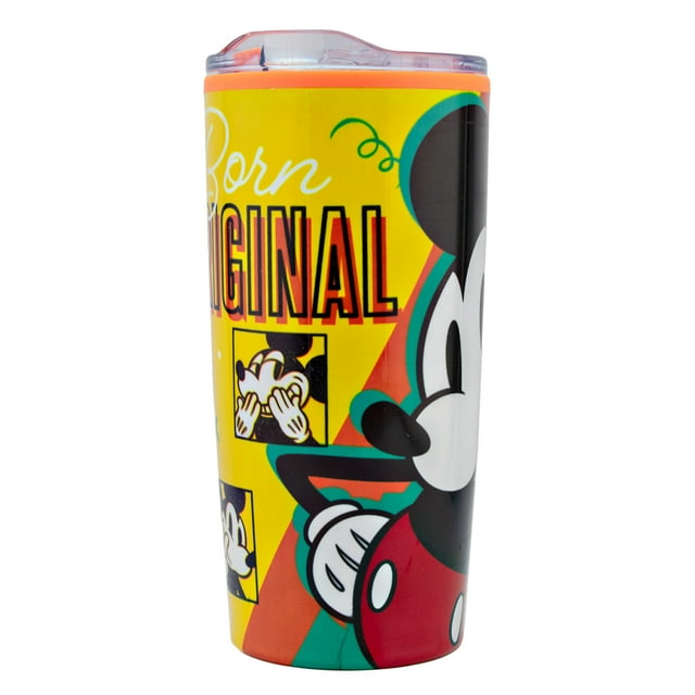 Termo Doble Pared, Mickey Mouse Vintage, Disney Clásicos, Tapa Deslizable 500 Ml