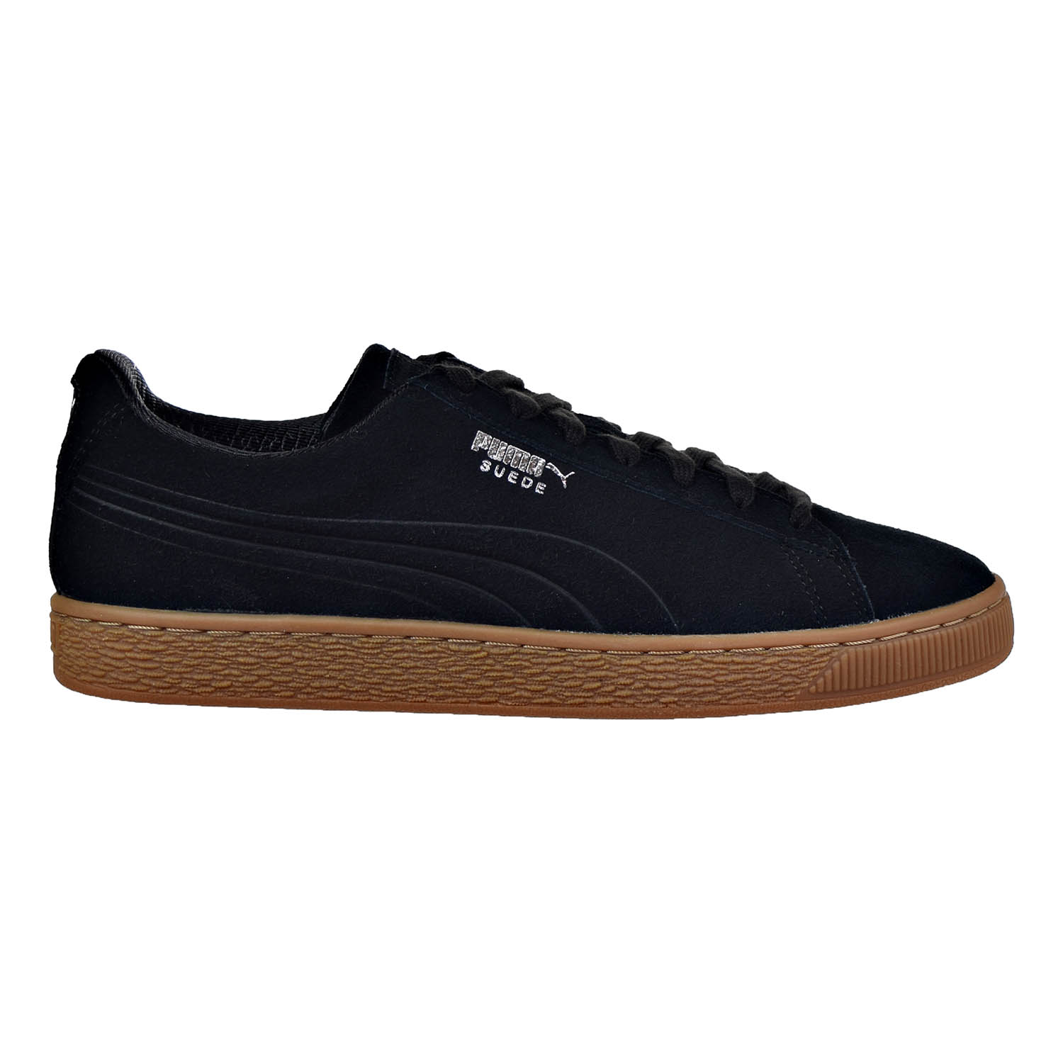 Puma Suede Classic Debossed Q4 Men's Shoes Puma Black/Glacier Grey 361098-02 - image 1 of 6