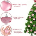 thumbnail image 5 of Moocorvic 12 Pcs Valentine's Day Heart Shaped Ornaments for Tree Hanging,Wedding, Anniversary Party Decorations,Pink, 5 of 6