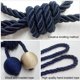 thumbnail image 1 of Juego de 2 alzapa?os para cortinas, alzapa?os para cortinas, hebillas para cortinas trenzadas, alzapa?os para cortinas, hebillas para cortinas, accesorios para cortinas y persianas, beige + azul marino LingWen 8390612750298, 1 of 1