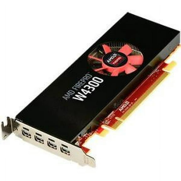 Sapphire FirePro W4300 Graphic Card - 4 GB GDDR5 - PCI Express 3.0 x16 - Half-length/Low-profile - Single Slot Space Required - 128 bit Bus Width - Fan Cooler - OpenGL 4.5, OpenCL 2.0, DirectX 12 - 4