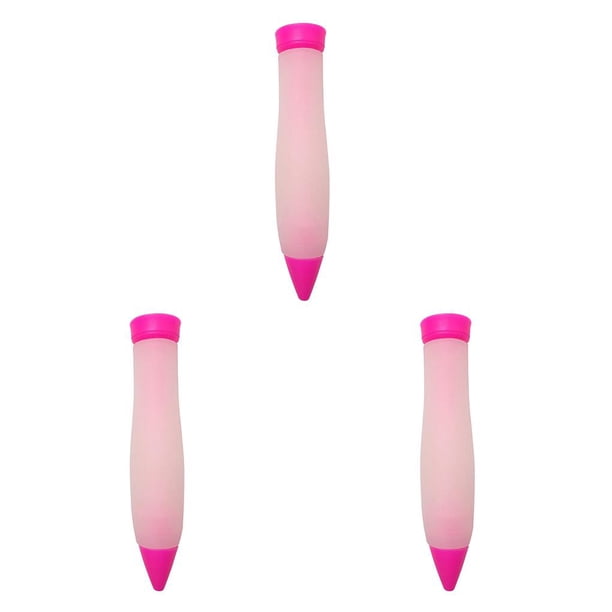 Pluma práctica impermeable Bearachild para glaseado de repostería 2 set de (Rosado)